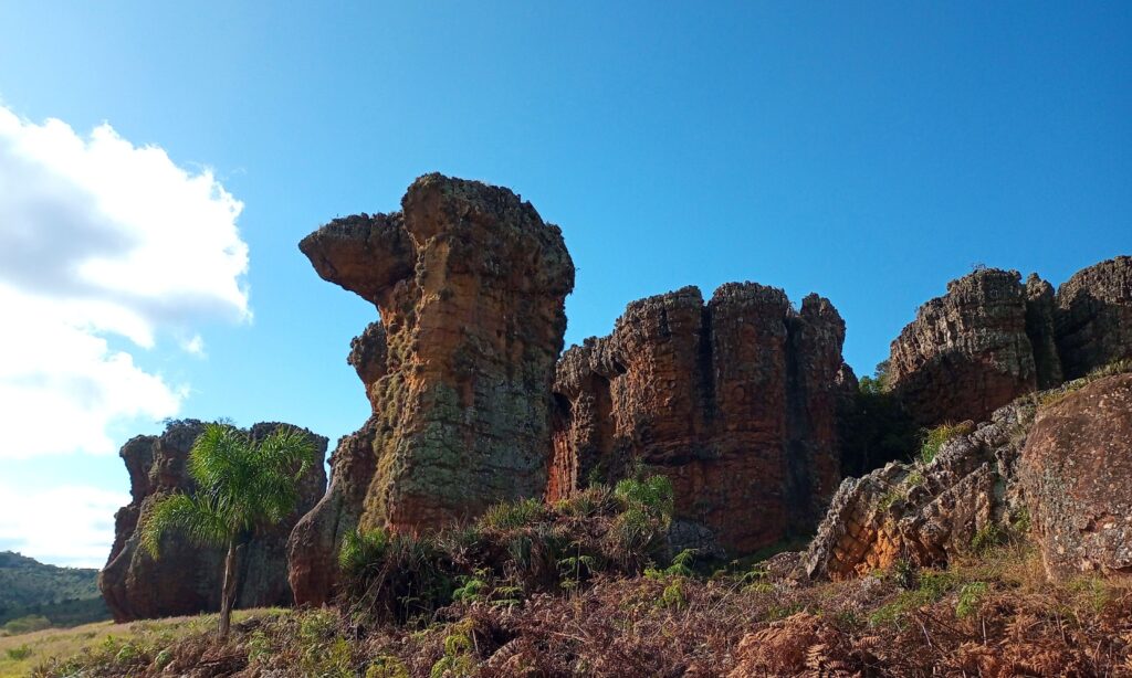 Rochedos no Parque Estadual de Vila Velha, Ponta Grossa/PR.